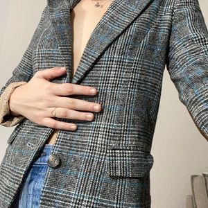 thrifted plaid blazer